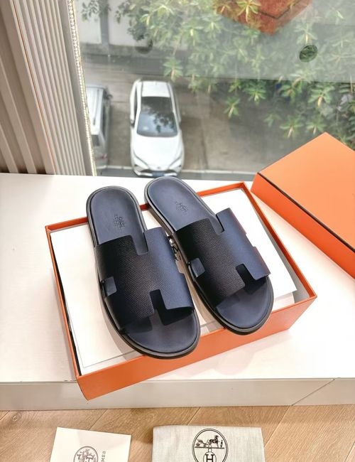 Hermes H Pig Nose Sandals Leather Upper