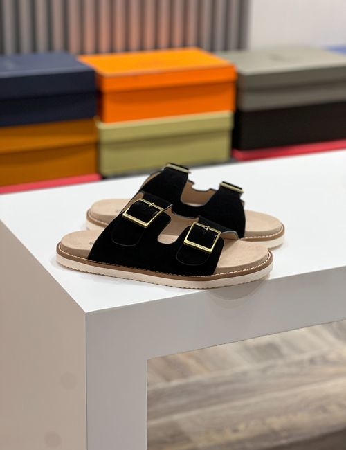 Brunello Cucinelli BC Suede Cowhide TPU Foam Slides