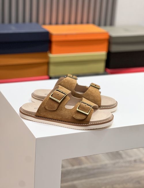 Brunello Cucinelli BC Suede Cowhide TPU Foam Slides