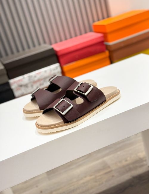 Brunello Cucinelli BC Suede Cowhide TPU Foam Slides