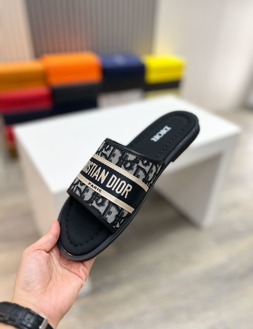 Christian Dior CD Brand Totem Fabric Casual Sandals