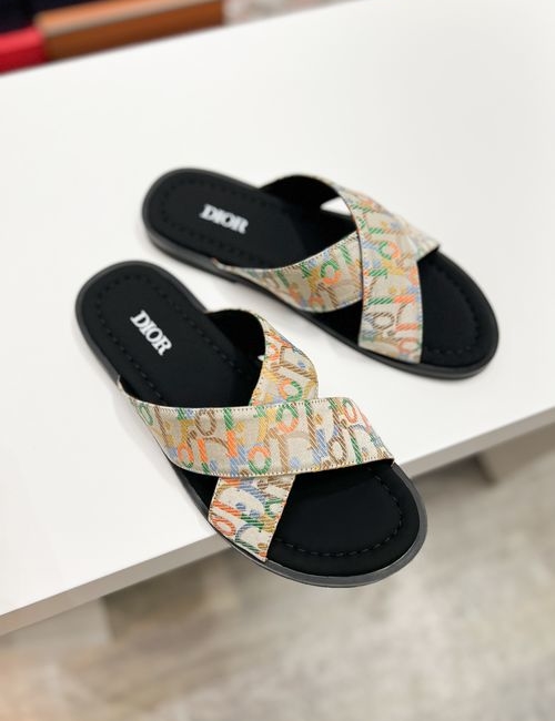 Christian Dior CD Brand Totem Fabric Casual Sandals