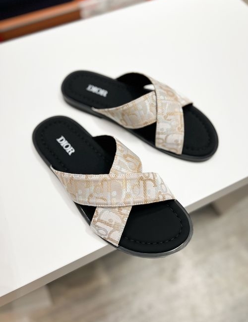 Christian Dior CD Brand Totem Fabric Casual Sandals