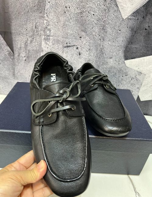 Prada Derby Stitched Casual Dress Shoes