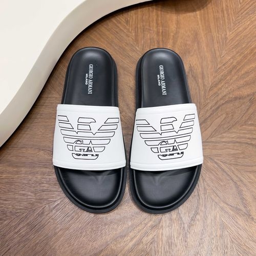 Armani Embossed Casual Slip On Slides