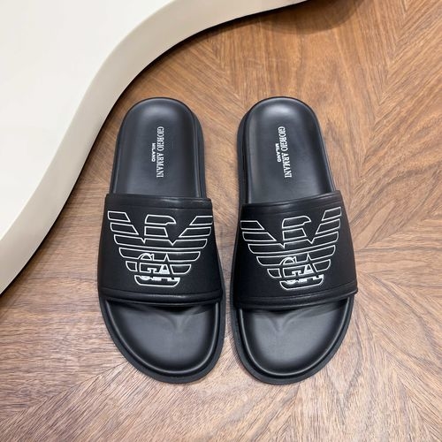 Armani Embossed Casual Slip On Slides