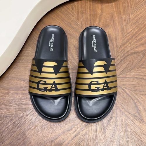 Armani Embossed Casual Slip On Slides