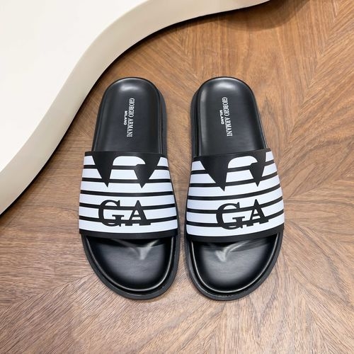 Armani Embossed Casual Slip On Slides