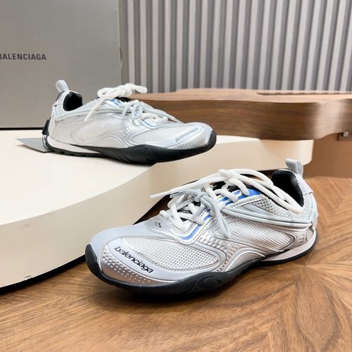 Balenciaga Radar Vintage Distressed Mesh Sneakers