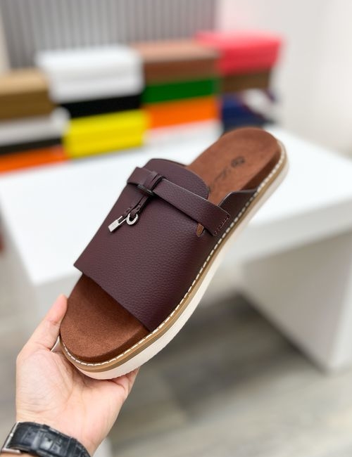 Loro Piana LP Summer Walk Cross Strap Mule Slippers