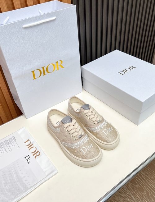 Christian Dior CD Embroidered Fabric Casual Shoes