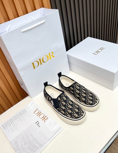 Christian Dior CD Embroidered Fabric Casual Shoes