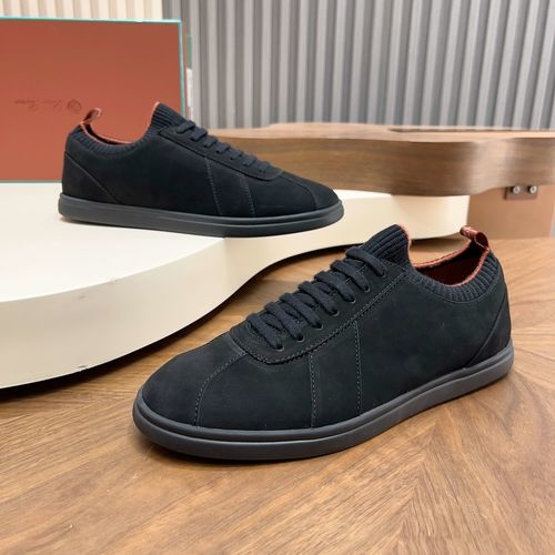 Loro Piana LP Soho Walk Casual Shoes With Double-Color Knit Trim