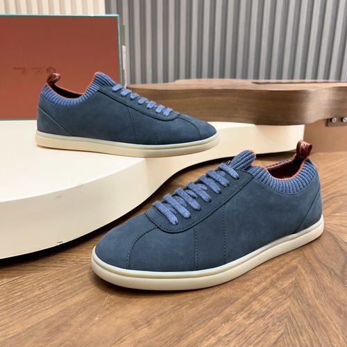 Loro Piana LP Soho Walk Casual Shoes With Double-Color Knit Trim