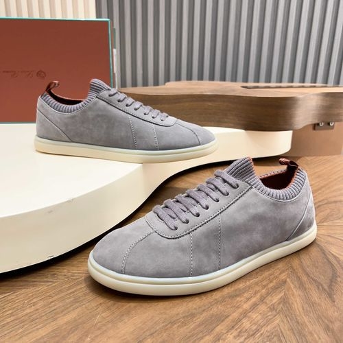 Loro Piana LP Soho Walk Casual Shoes With Double-Color Knit Trim