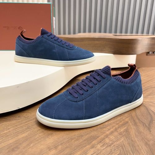 Loro Piana LP Soho Walk Casual Shoes With Double-Color Knit Trim