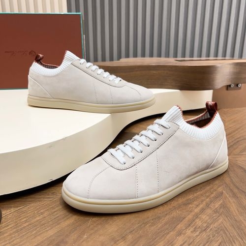 Loro Piana LP Soho Walk Casual Shoes With Double-Color Knit Trim