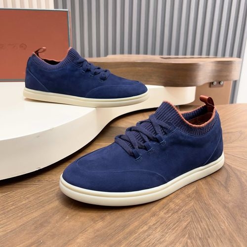 Loro Piana LP Soho Walk Casual Shoes With Double-Color Knit Trim