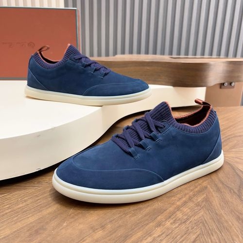 Loro Piana LP Soho Walk Casual Shoes With Double-Color Knit Trim