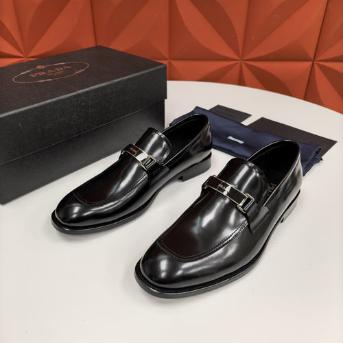 Prada Saffiano Leather Loafers Cowhide Sole