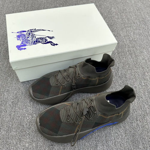 Burberry Check Pattern Neptune Sneakers