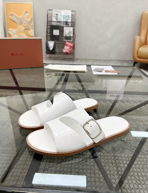 Loro Piana LP Cowhide Upper Casual Comfortable Slippers