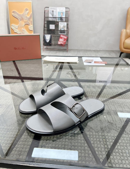 Loro Piana LP Cowhide Upper Casual Comfortable Slippers