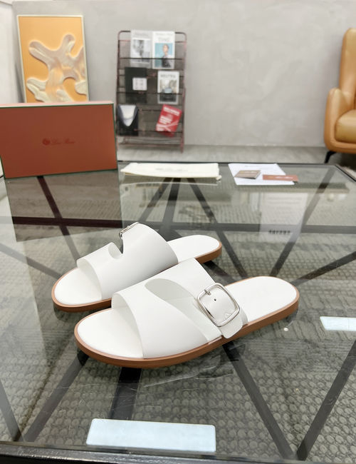 Loro Piana LP Cowhide Upper Casual Comfortable Slippers