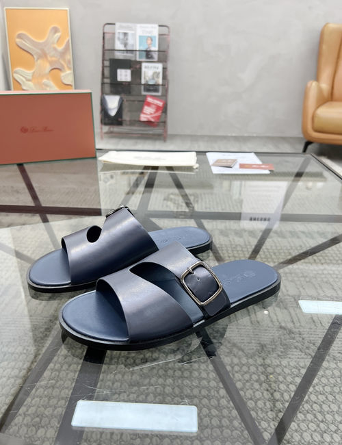 Loro Piana LP Cowhide Upper Casual Comfortable Slippers