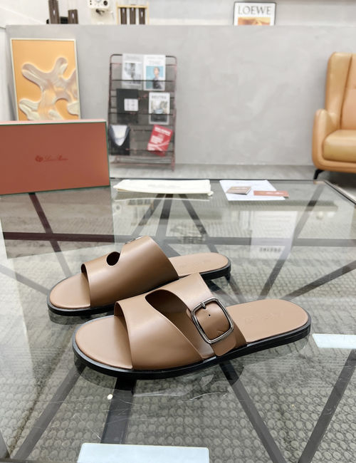 Loro Piana LP Cowhide Upper Casual Comfortable Slippers