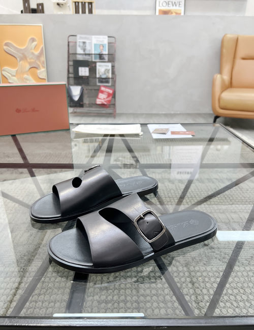 Loro Piana LP Cowhide Upper Casual Comfortable Slippers