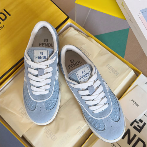 Fendi Match Series Casual Leather Sneakers