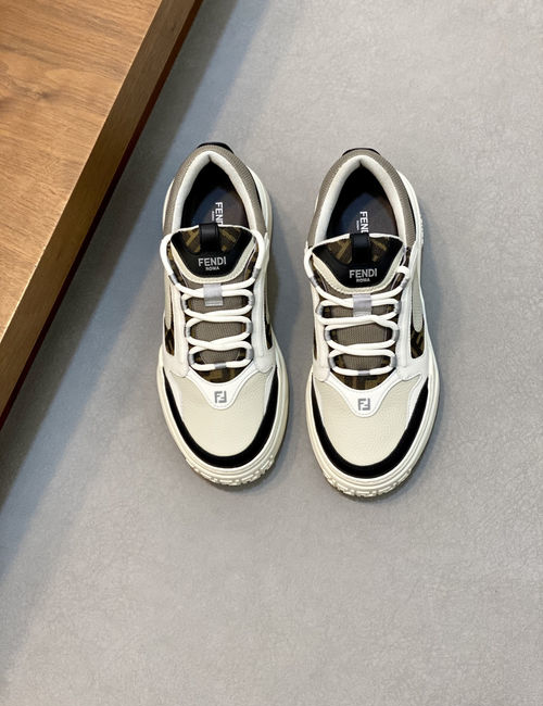 Fendi Casual Sneakers With Leather Upper