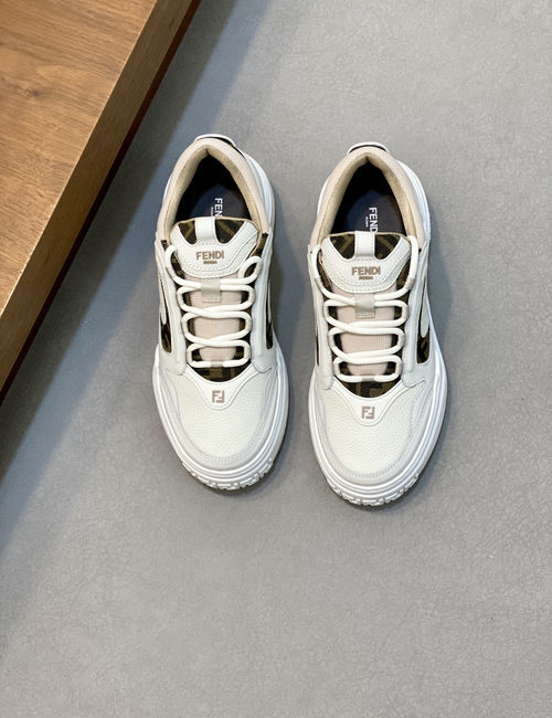 Fendi Casual Sneakers With Leather Upper