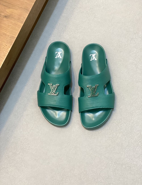 Louis Vuitton LV Monogram Padded Velcro Slides With Soft Sole