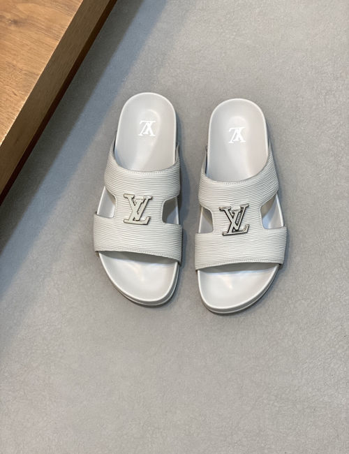 Louis Vuitton LV Monogram Padded Velcro Slides With Soft Sole