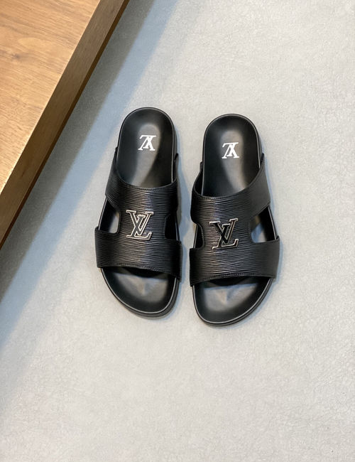 Louis Vuitton LV Monogram Padded Velcro Slides With Soft Sole