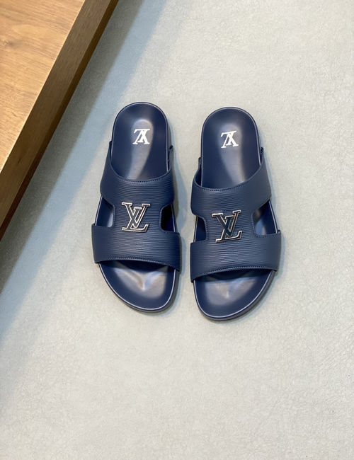 Louis Vuitton LV Monogram Padded Velcro Slides With Soft Sole
