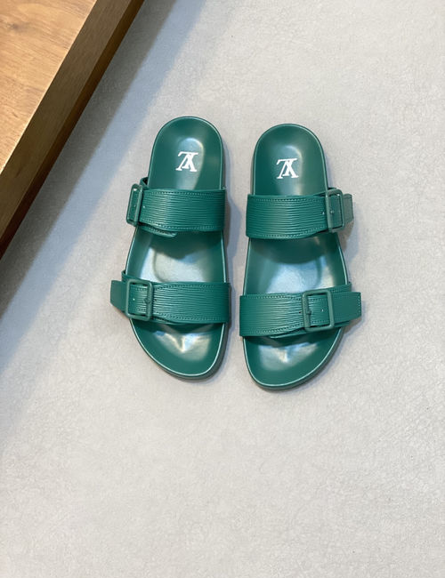Louis Vuitton LV Monogram Padded Velcro Slides With Soft Sole