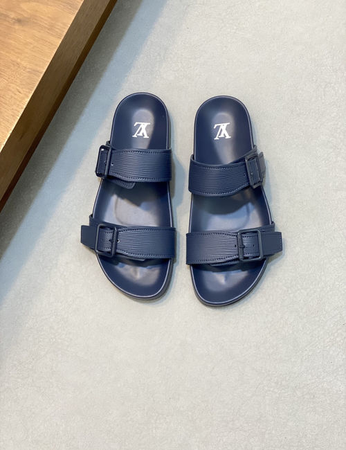 Louis Vuitton LV Monogram Padded Velcro Slides With Soft Sole