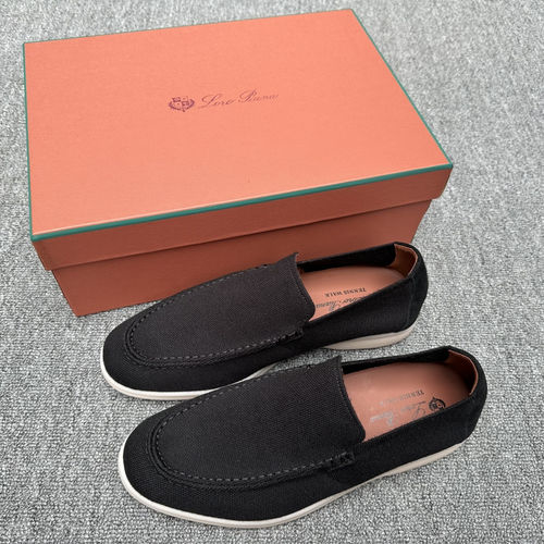 Loro Piana LP Wish Wool Blend Knit Moccasin Sneakers