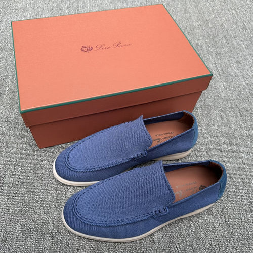 Loro Piana LP Wish Wool Blend Knit Moccasin Sneakers