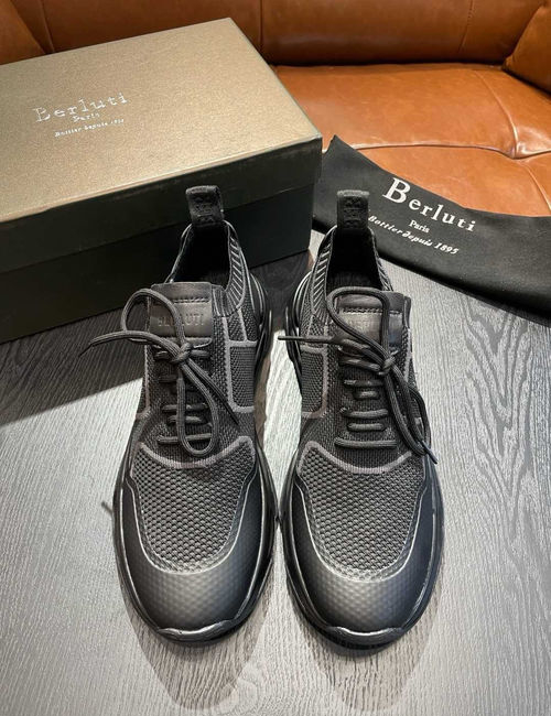 Berluti Shadow Knit Slip-on Sneakers