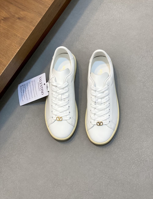 Valentino Nappa Leather Upper Casual Skate Shoes