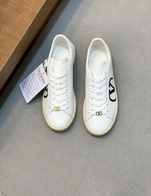 Valentino Nappa Leather Upper Casual Skate Shoes