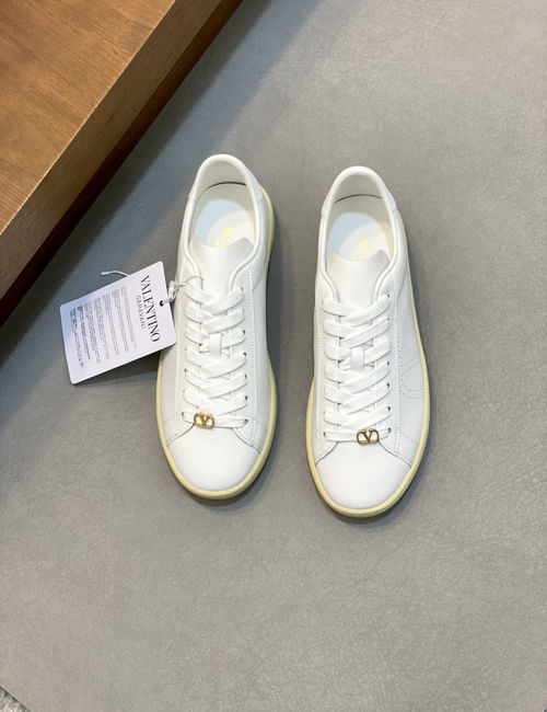 Valentino Nappa Leather Upper Casual Skate Shoes