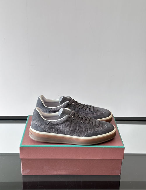 Loro Piana LP Weekendwalk Sneakers With Suede Panels