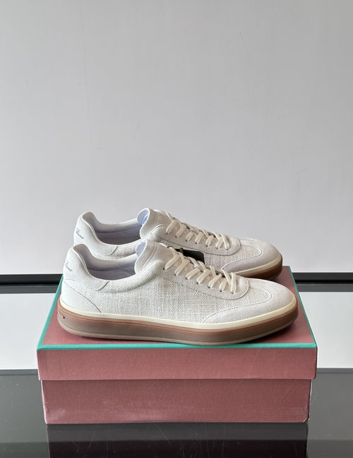 Loro Piana LP Weekendwalk Sneakers With Suede Panels