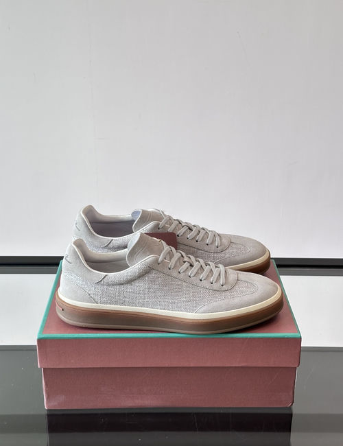 Loro Piana LP Weekendwalk Sneakers With Suede Panels