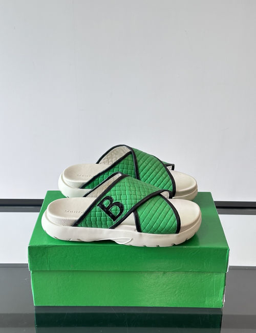Bottega Veneta BV Woven Slides Top Layer Leather Foam Sole